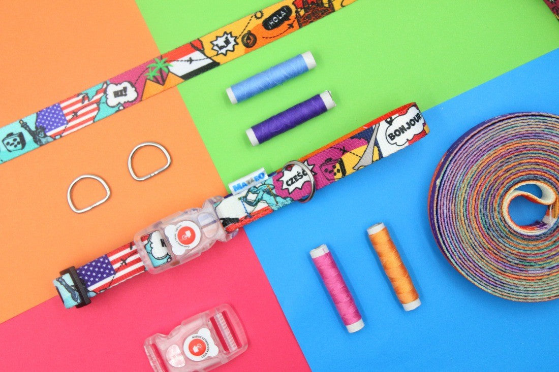 Collar With A LED Plastic Buckle – Travel