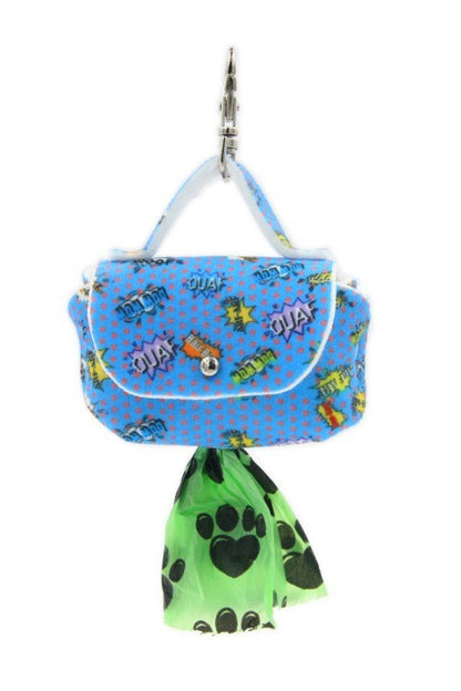Dog Waste Bag Dispenser - Blue Graffiti
