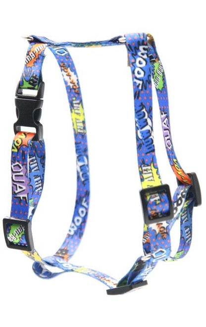 Nylon Harness – Blue Graffiti