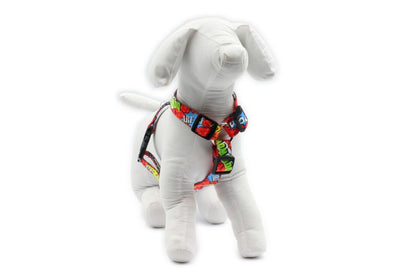 Nylon Harness – Red Graffiti