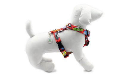 Nylon Harness – Red Graffiti